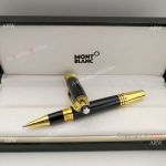 NEW UPGRADED Montblanc JFK Black Gold Rollerball pen